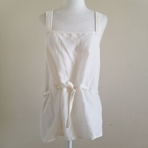 NWOT Wilfred Linen / Lyocell White Tie Tank